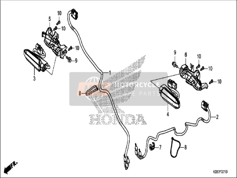 Honda NSS300A 2019 Front Indicator for a 2019 Honda NSS300A